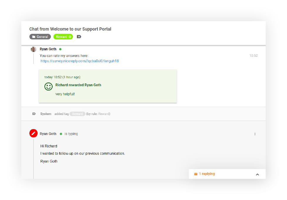 LiveAgent客户服务软件的代理冲突检测功能。