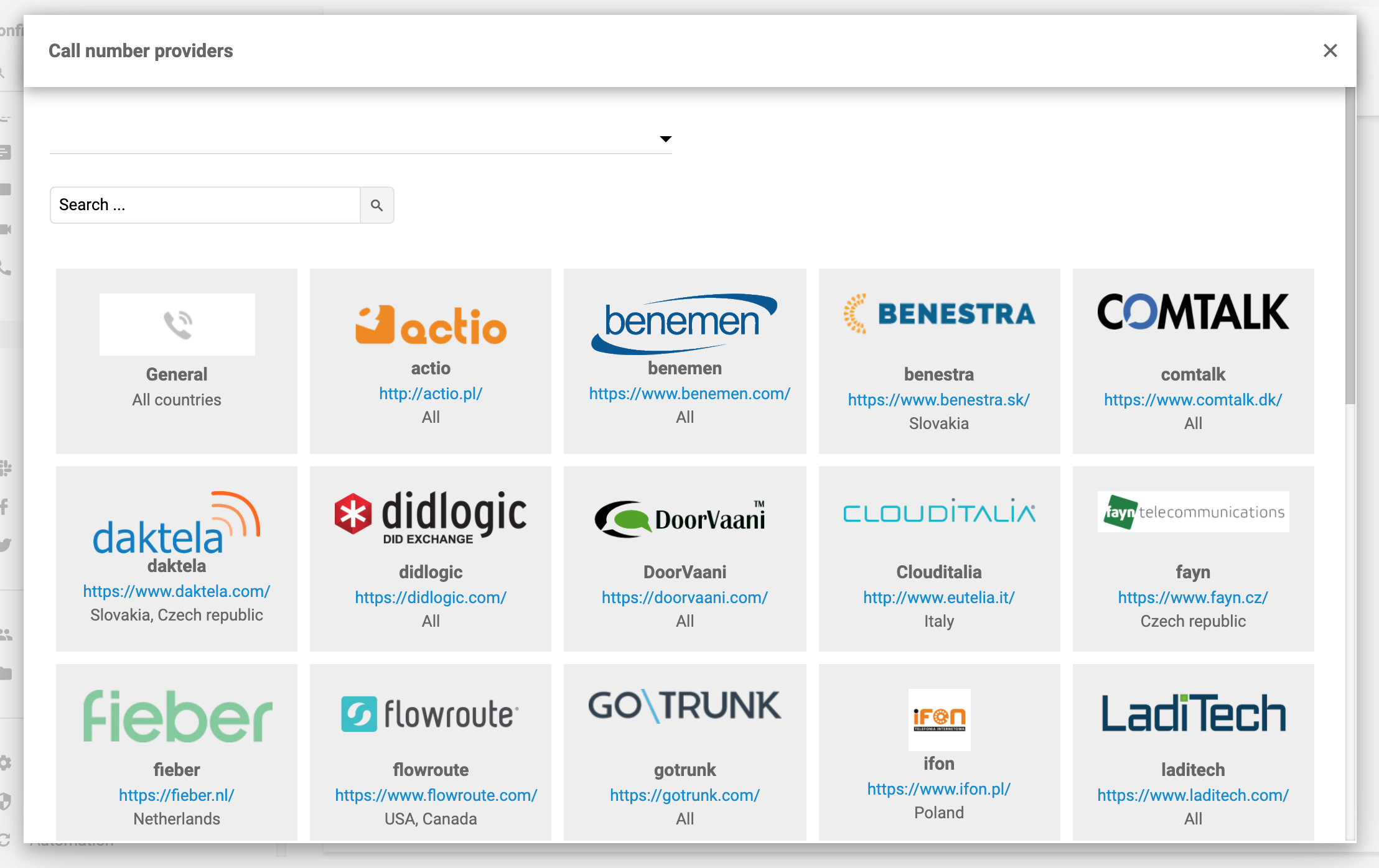 LiveAgent-call-number-providers