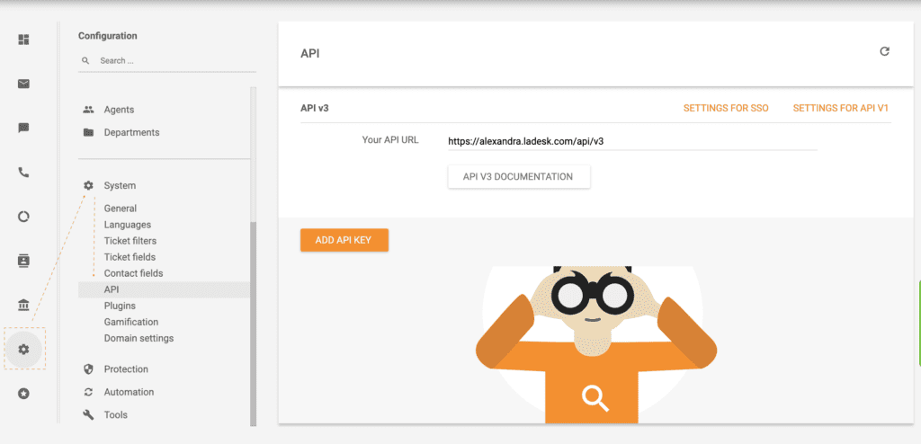 LiveAgent API example