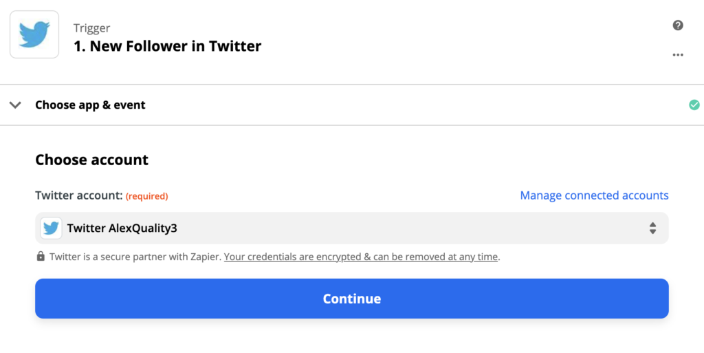 集成过程中的Twitter触发条件设置