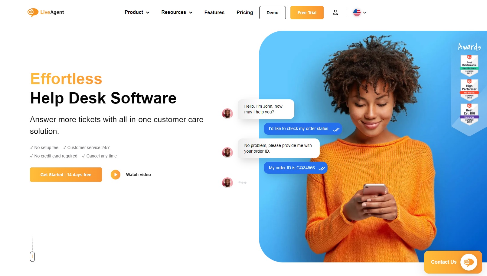 LiveAgent 帮助台软件
