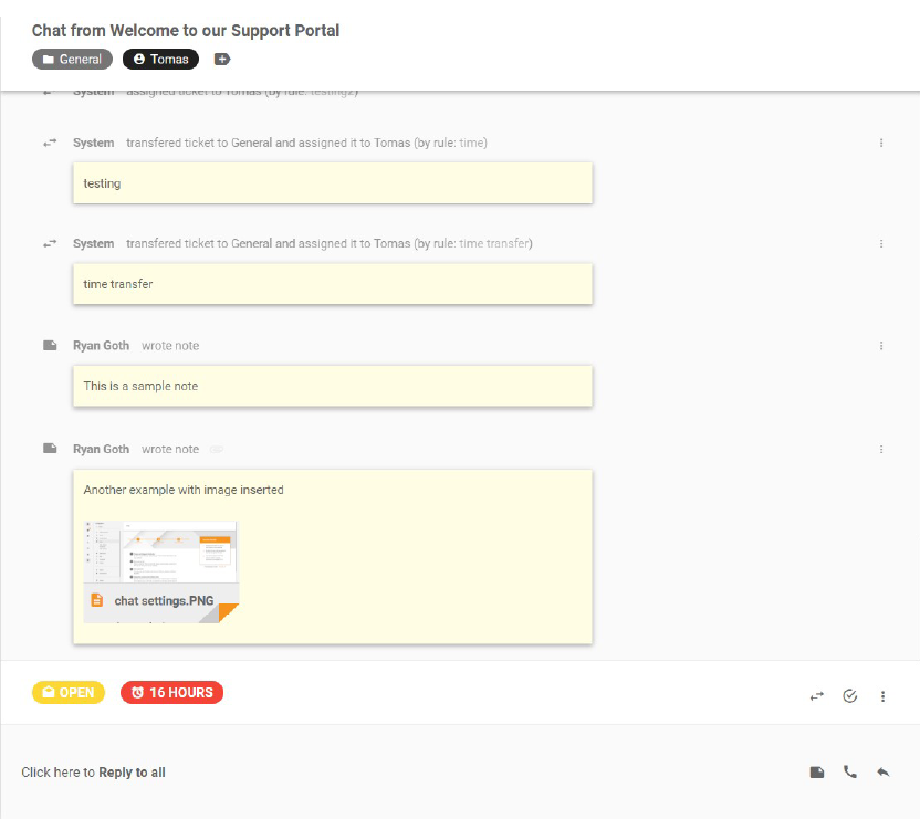 Ticket-备注-LiveAgent