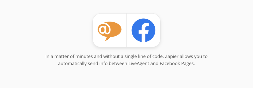 Zapier上的Facebook和LiveAgent的集成