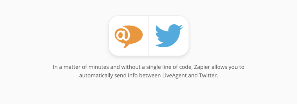 Zapier上LiveAgent和Twitter的集成