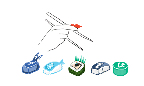 社交媒体寿司 - gif