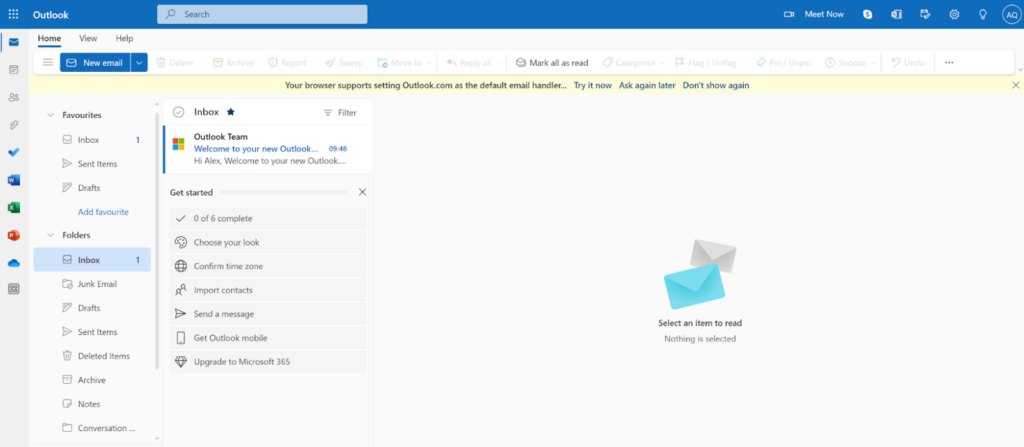 Microsoft365 - Outlook收件箱