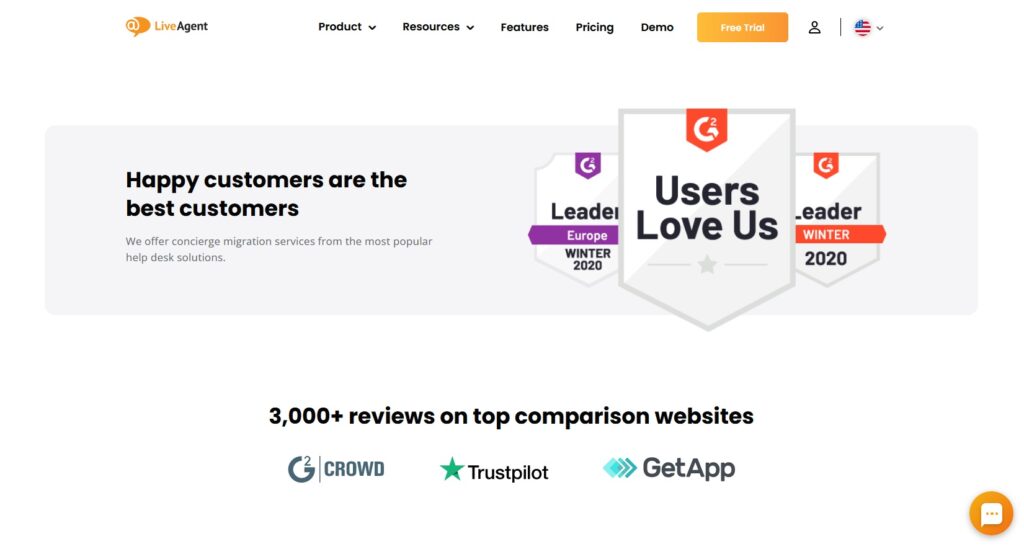 LiveAgent’s awards
