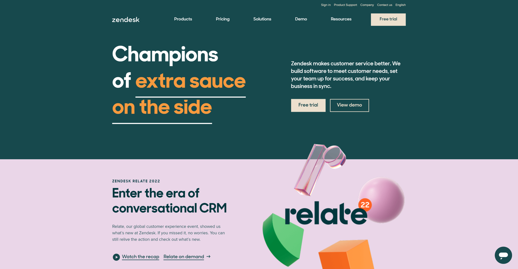 Zendesk Ticketing system homepage