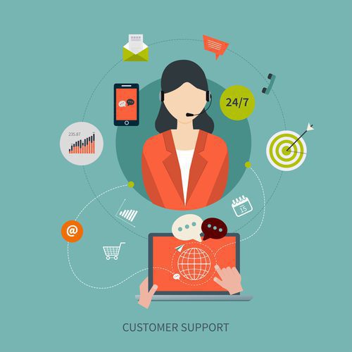 Customer care illustration Customer care illustration
